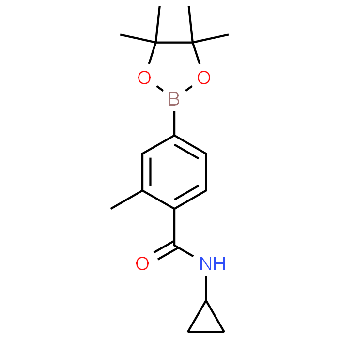 N-Cyclopropyl-2-methyl-4-(4,4,5,5-tetramethyl-1,3,2-dioxaborolan-2-yl)benzamide