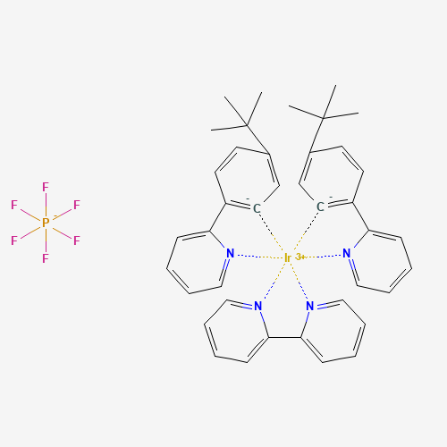 (2,2'-bipyridyl) bis [2- (4-tert-butylphenyl) pyridine] iridium (III) hexafluorophosphate
