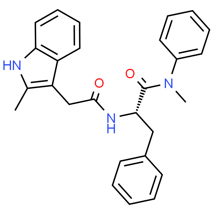 (S)-N-Methyl-2-(2-(2-methyl-1H-indol-3-yl)acetamido)-N,3-diphenylpropanamide