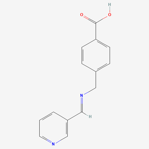 (E)-4-(((Pyridin-3-ylmethylene)amino)methyl)benzoic acid