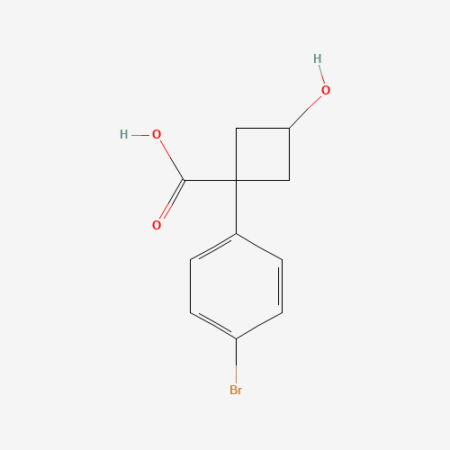 1-(4-Bromophenyl)-3-hydroxycyclobutanecarboxylic acid