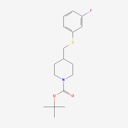 tert-Butyl 4-(((3-fluorophenyl)thio)methyl)piperidine-1-carboxylate