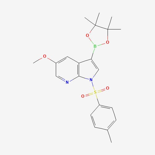 5-Methoxy-3-(4,4,5,5-tetramethyl-1,3,2-dioxaborolan-2-yl)-1-tosyl-1H-pyrrolo[2,3-b]pyridine