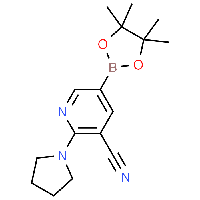 2-(Pyrrolidin-1-yl)-5-(4,4,5,5-tetramethyl-1,3,2-dioxaborolan-2-yl)nicotinonitrile