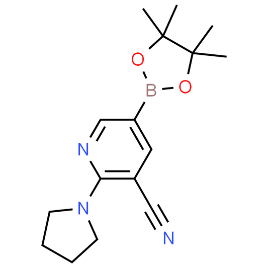 2-(Pyrrolidin-1-yl)-5-(4,4,5,5-tetramethyl-1,3,2-dioxaborolan-2-yl)nicotinonitrile