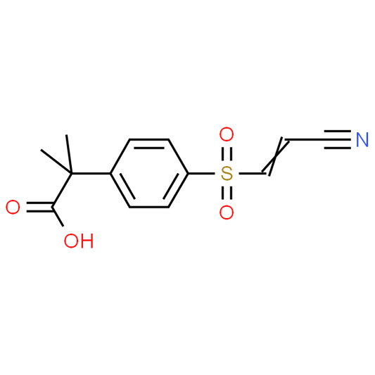(E)-2-(4-((2-Cyanovinyl)sulfonyl)phenyl)-2-methylpropanoic acid
