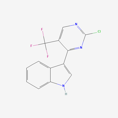 3-(2-Chloro-5-(trifluoromethyl)pyrimidin-4-yl)-1H-indole