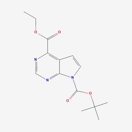 7-tert-Butyl 4-ethyl 7H-pyrrolo[2,3-d]pyrimidine-4,7-dicarboxylate