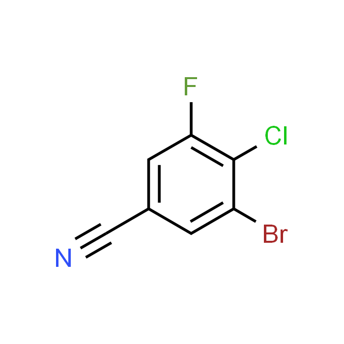 3-Bromo-4-chloro-5-fluorobenzonitrile