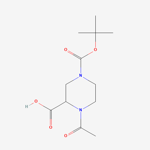 1-Acetyl-4-(tert-butoxycarbonyl)piperazine-2-carboxylic acid