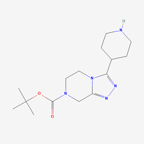 tert-Butyl 3-(piperidin-4-yl)-5,6-dihydro-[1,2,4]triazolo[4,3-a]pyrazine-7(8H)-carboxylate