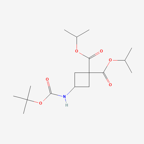 Diisopropyl 3-((tert-butoxycarbonyl)amino)cyclobutane-1,1-dicarboxylate