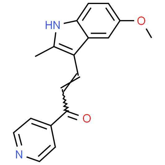 (E)-3-(5-Methoxy-2-methyl-1H-indol-3-yl)-1-(pyridin-4-yl)prop-2-en-1-one - Achmem