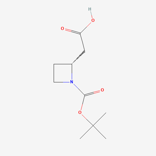 (R)-2-(1-(tert-Butoxycarbonyl)azetidin-2-yl)acetic acid