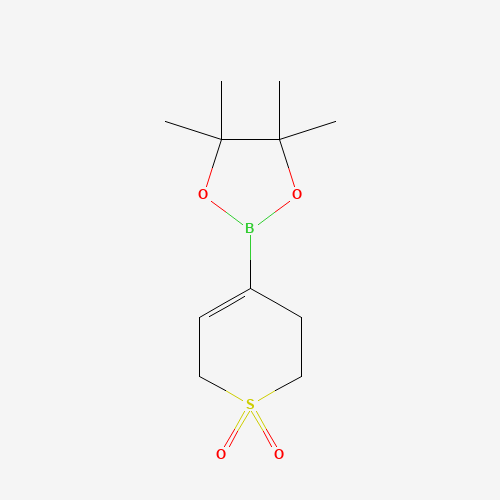 4-(4,4,5,5-Tetramethyl-1,3,2-dioxaborolan-2-yl)-3,6-dihydro-2H-thiopyran 1,1-dioxide