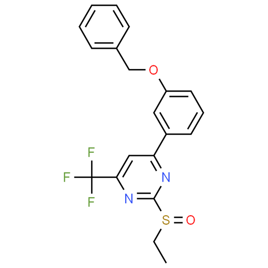 4-(3-(Benzyloxy)phenyl)-2-(ethylsulfinyl)-6-(trifluoromethyl)pyrimidine