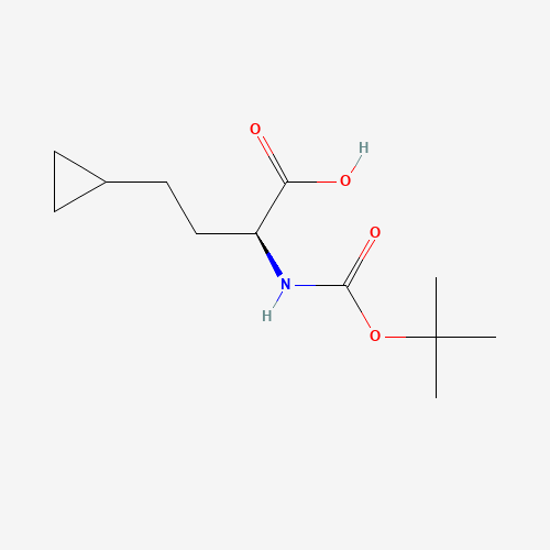 (S)-2-((tert-Butoxycarbonyl)amino)-4-cyclopropylbutanoic acid