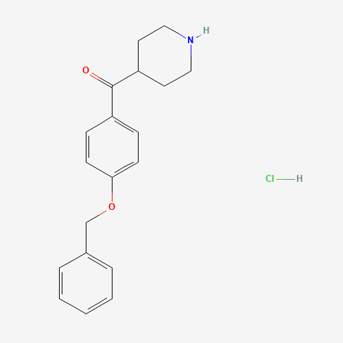 (4-(Benzyloxy)phenyl)(piperidin-4-yl)methanone hydrochloride