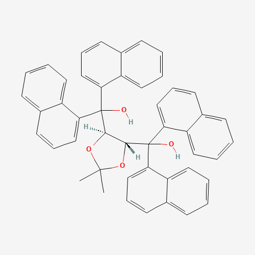 ((4R,5R)-2,2-Dimethyl-1,3-dioxolane-4,5-diyl)bis(di(naphthalen-1-yl)methanol)