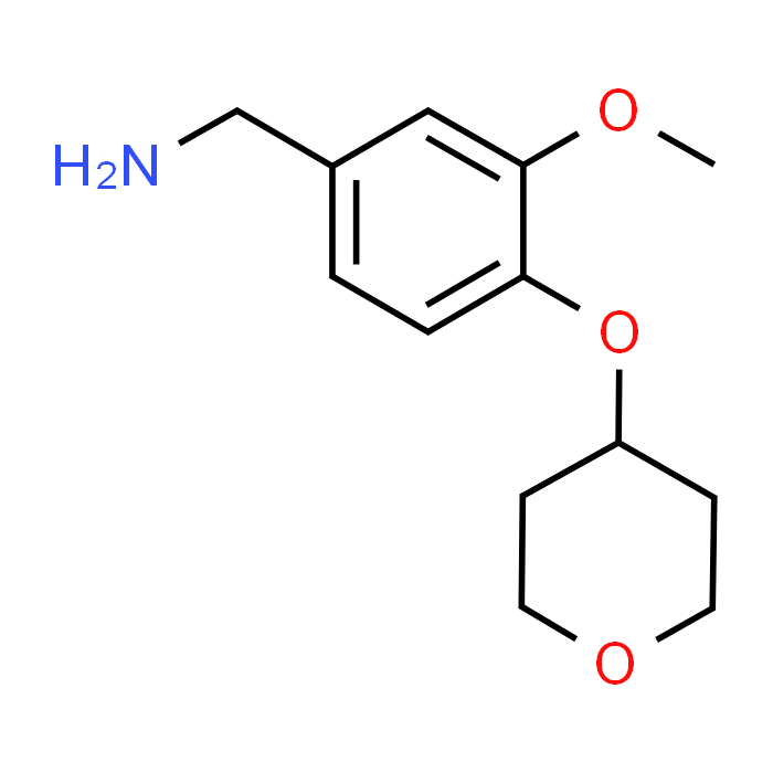 (3-Methoxy-4-((tetrahydro-2H-pyran-4-yl)oxy)phenyl)methanamine