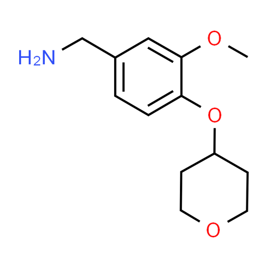 (3-Methoxy-4-((tetrahydro-2H-pyran-4-yl)oxy)phenyl)methanamine