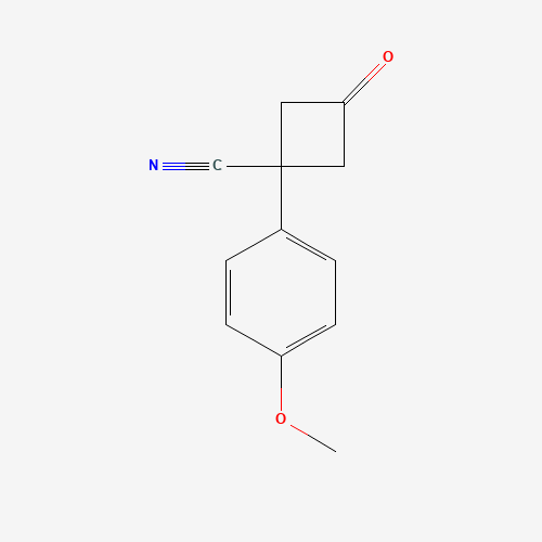 1-(4-Methoxyphenyl)-3-oxocyclobutane-1-carbonitrile