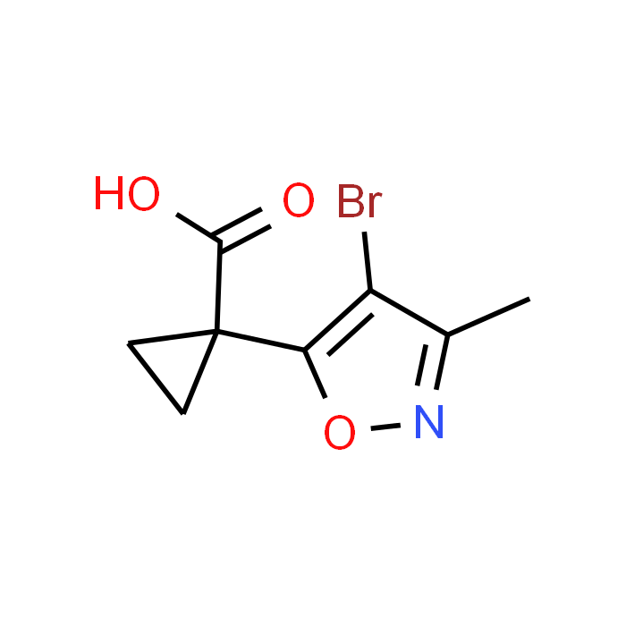 1-(4-Bromo-3-methylisoxazol-5-yl)cyclopropane-1-carboxylic acid