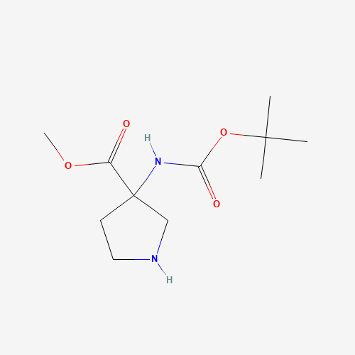 Methyl 3-((tert-butoxycarbonyl)amino)pyrrolidine-3-carboxylate