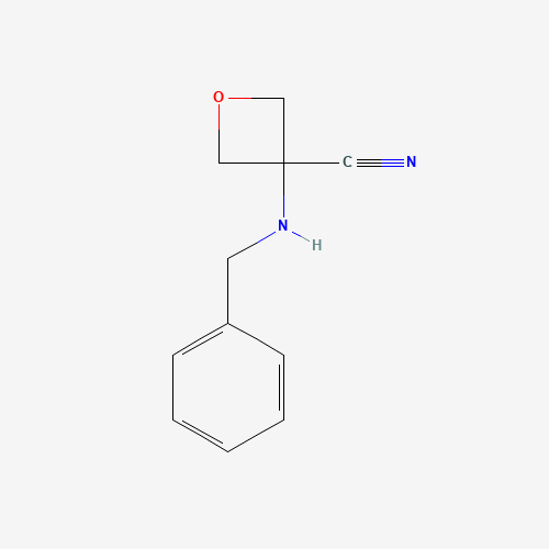3-(Benzylamino)oxetane-3-carbonitrile