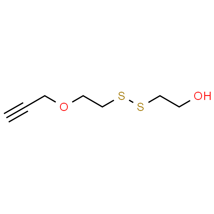 2-((2-(Prop-2-yn-1-yloxy)ethyl)disulfaneyl)ethan-1-ol
