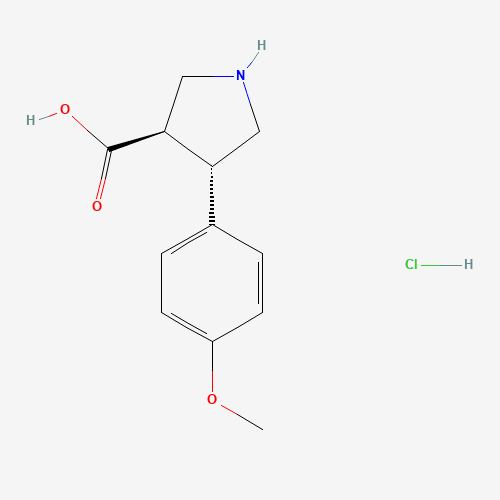 trans-4-(4-Methoxyphenyl)pyrrolidine-3-carboxylic acid hydrochloride