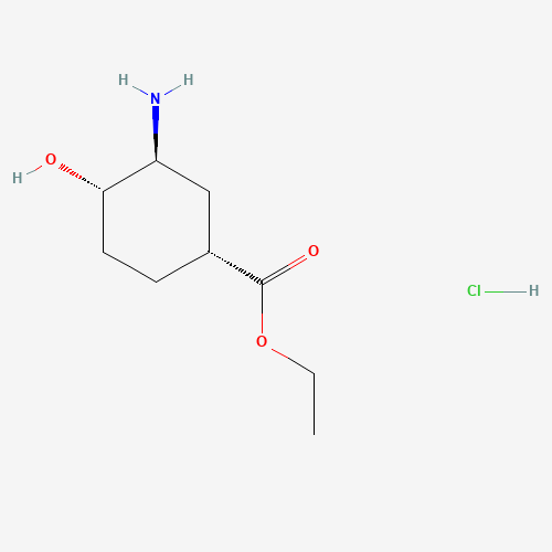 (1R,3S,4S)-3-Amino-4-hydroxy-cyclohexanecarboxylic acid ethyl ester hydrochloride