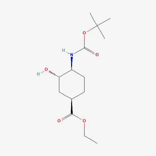 (1R,3S,4S)-Ethyl 4-((tert-butoxycarbonyl)amino)-3-hydroxycyclohexanecarboxylate