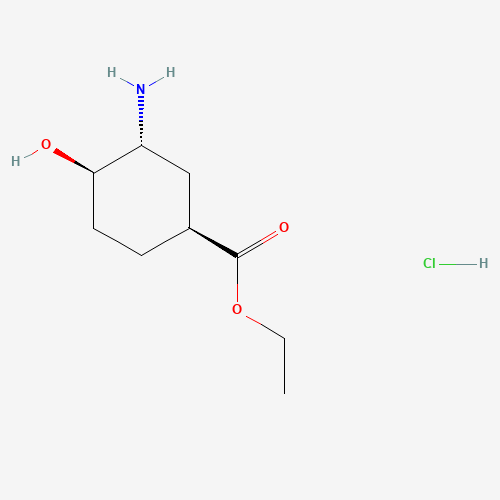 (1S,3R,4R)-3-Amino-4-hydroxy-cyclohexanecarboxylic acid ethyl ester hydrochloride