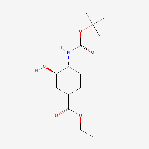 (1R,3R,4R)-Ethyl 4-((tert-butoxycarbonyl)amino)-3-hydroxycyclohexanecarboxylate