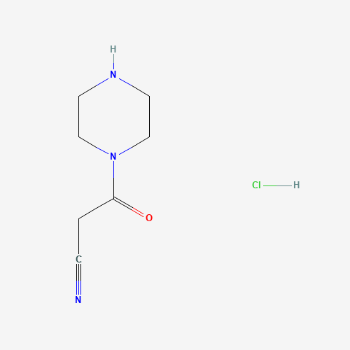 3-Oxo-3-(piperazin-1-yl)propanenitrile hydrochloride - Achmem