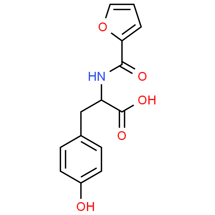 2-(Furan-2-carboxamido)-3-(4-hydroxyphenyl)propanoic acid