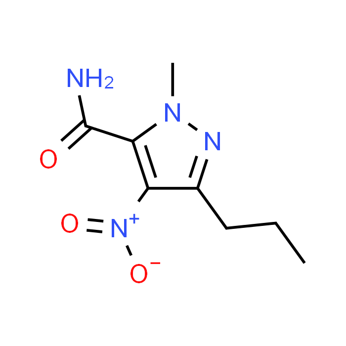 1-Methyl-4-nitro-3-propyl-(1H)-pyrazole-5-carboxamide