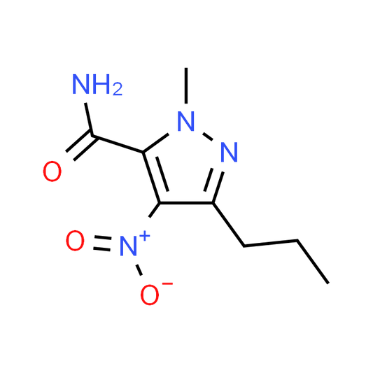 1-Methyl-4-nitro-3-propyl-(1H)-pyrazole-5-carboxamide