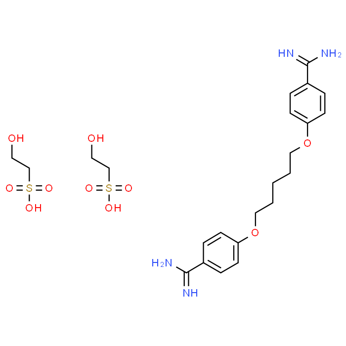 4,4'-(Pentane-1,5-diylbis(oxy))dibenzimidamide bis(2-hydroxyethanesulfonate)