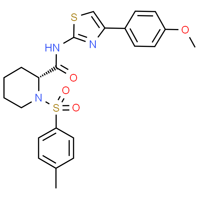 (R)-N-(4-(4-methoxyphenyl)thiazol-2-yl)-1-tosylpiperidine-2-carboxamide