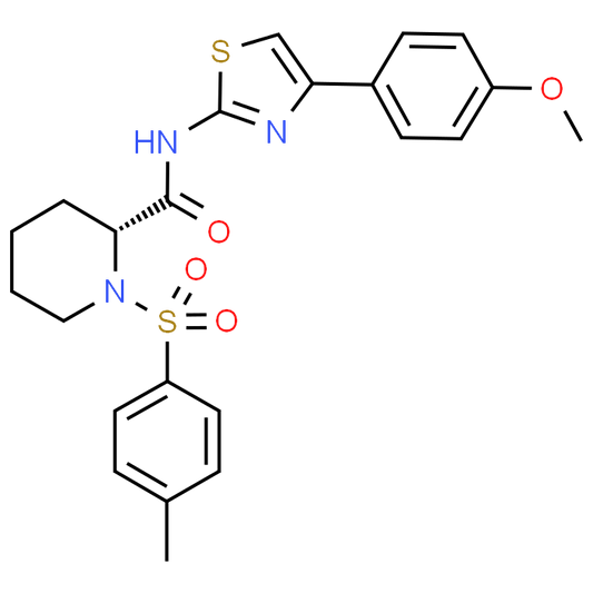 (R)-N-(4-(4-methoxyphenyl)thiazol-2-yl)-1-tosylpiperidine-2-carboxamide