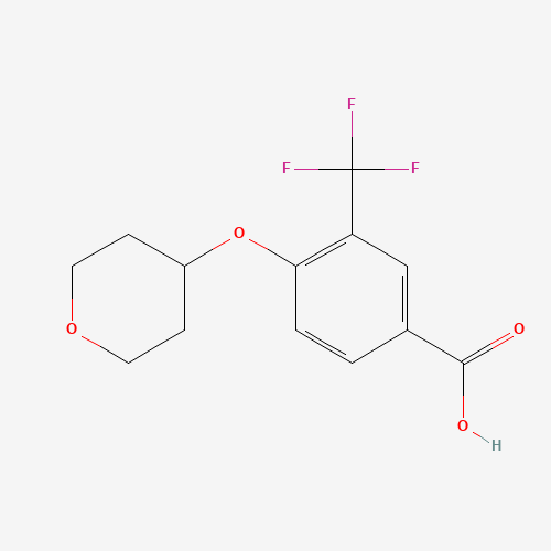 4-((Tetrahydro-2H-pyran-4-yl)oxy)-3-(trifluoromethyl)benzoic acid