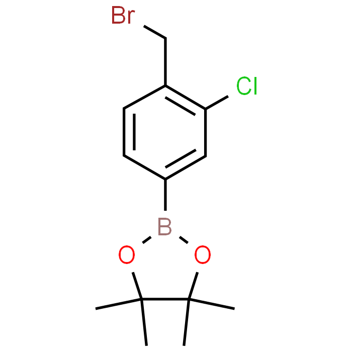 2-(4-(Bromomethyl)-3-chlorophenyl)-4,4,5,5-tetramethyl-1,3,2-dioxaborolane