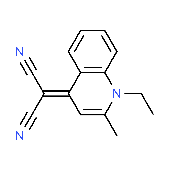 2-(1-Ethyl-2-methylquinolin-4(1H)-ylidene)malononitrile