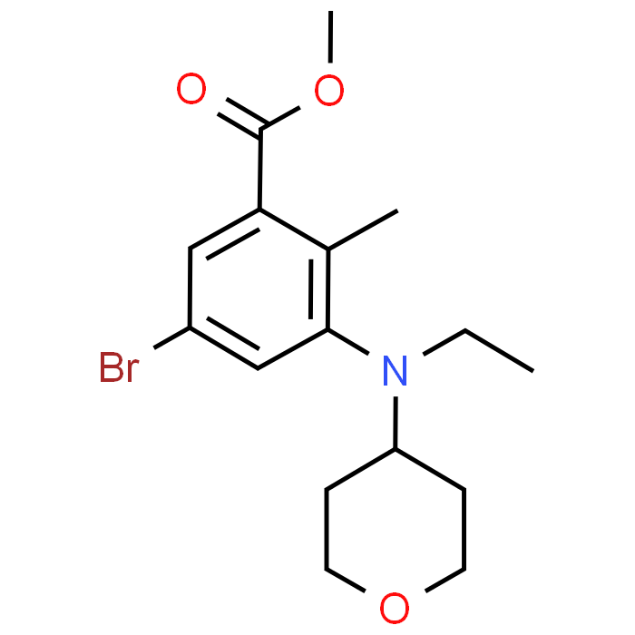 Methyl 5-bromo-3-(ethyl(tetrahydro-2H-pyran-4-yl)amino)-2-methylbenzoate