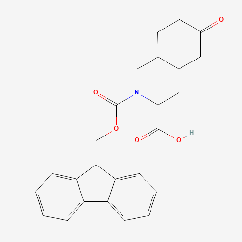 2-(((9H-Fluoren-9-yl)methoxy)carbonyl)-6-oxodecahydroisoquinoline-3-carboxylic acid
