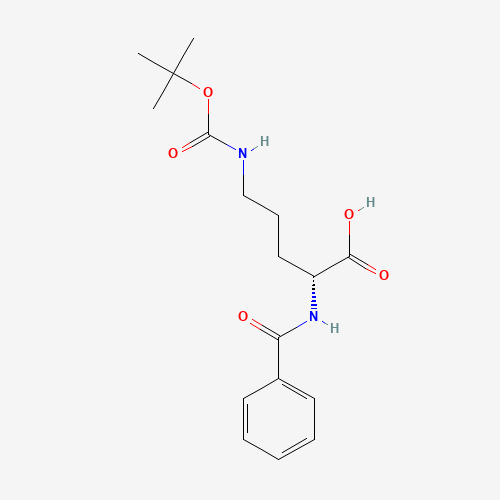 (R)-2-Benzamido-5-((tert-butoxycarbonyl)amino)pentanoic acid