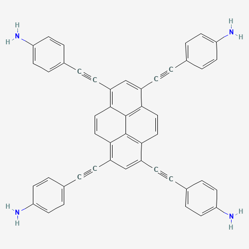 4,4',4'',4'''-(Pyrene-1,3,6,8-tetrayltetrakis(ethyne-2,1-diyl))tetraaniline