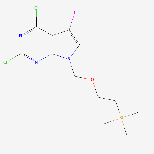 2,4-Dichloro-5-iodo-7-((2-(trimethylsilyl)ethoxy)methyl)-7H-pyrrolo[2,3-d]pyrimidine